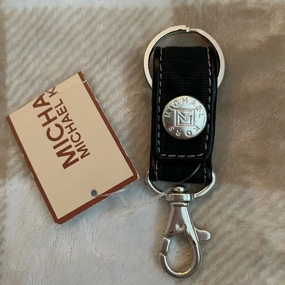 Michael Kors Black and Silver Key Holder - Picture 1 of 9